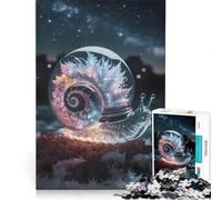 Puzzle per adulti da 1000 pezzi con lumaca magica trasparente gioco educativo decorazione per la casa ideale come regalo 38x26cm
