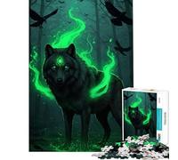 Puzzle per adulti da 1000 pezzi con lupo mistico ed energia animale Gioco impegnativo da completare rompicapo per ragazzi dai 14 anni in su 38x26cm