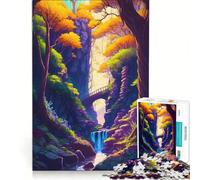 Puzzle per adulti da 1000 pezzi con magiche immagini della giungla gioco rompicapo interazione genitore-figlio rafforza l'amore tra le coppie 38x52cm