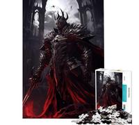 Puzzle per adulti da 1000 pezzi con mantello rosso Cavaliere Oscuro gioco impossibile giocattolo educativo regalo di Babbo Natale segreto per divertimento in famiglia (dimensioni 50x75cm)
