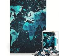 Puzzle per adulti da 1000 pezzi con mappe fantasy antistress da assemblare compleanno e Natale 38x26cm