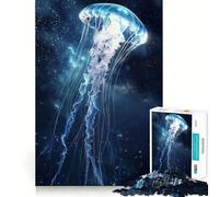 Puzzle per adulti da 1000 pezzi con meduse celestiali,taglio premium,gioco intelligente,giocattolo per stimolare la mente,divertimento e regalo di Natale (38x26cm)