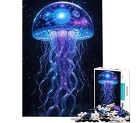 Puzzle per adulti da 1000 pezzi con meduse cosmiche e spazio stellato Una sfida impegnativa da completare ideale per il divertimento in famiglia Giochi divertenti per ragazzi dai 14 anni in su 38x26cm