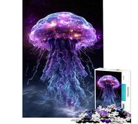 Puzzle per adulti da 1000 pezzi con meduse cosmiche nello spazio Difficile e stimolante antistress decorazione per la casa Adatto a partire dai 14 anni (38x52cm)