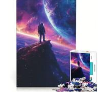 Puzzle per adulti da 1000 pezzi con montagna galassia e pianeta decorazione da parete divertimento in casa per rafforzare il legame di coppia 38x26cm