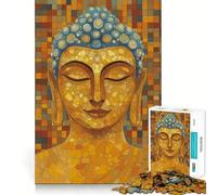 Puzzle per adulti da 1000 pezzi con mosaico di Buddha,poster artistico a incastro preciso,gioco stimolante per la mente,svago libero,regalo di compleanno (38x52cm)