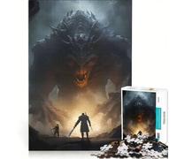 Puzzle per adulti da 1000 pezzi con mostro boss finale fantasy, gioco pratico, ideale per passare il tempo durante le vacanze a casa e per rafforzare l'amore di coppia 50x75cm