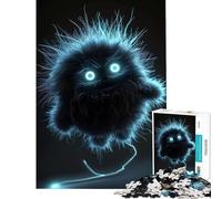 Puzzle per adulti da 1000 pezzi con mostro nero non peloso gioco educativo sfida gioco rilassante antistress regalo di compleanno (dimensioni 75x50cm)