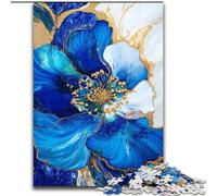 Puzzle per adulti da 1000 pezzi con motivi floreali viola e verde acqua, giocattolo educativo intellettuale decomprimente, ideale come regalo per tutta la famiglia dimensioni 26x38cm