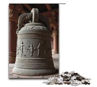 Puzzle per adulti da 1000 pezzi con motivo a campana del tempio antico aiuta il cervello a esercitare i giocattoli avvincenti per coltivare la pazienza 1000 pezzi (38x26 cm)