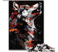 Puzzle per adulti da 1000 pezzi con motivo a graffiti raffigurante il lupo,realizzati in cartone,regalo di Natale per adolescenti,antistress, fantastico per la famiglia,1000 pezzi