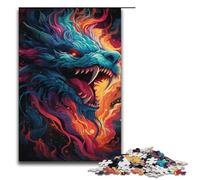 Puzzle per adulti da 1000 pezzi con motivo a serpente e mostro psichedelico colorato aiuta il cervello a esercitare i giocattoli avvincenti per coltivare la pazienza 1000 pezzi (38x26 cm)