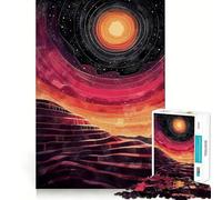 Puzzle per adulti da 1000 pezzi con motivo a spirale celeste,taglio netto,logica,divertimento e relax,regalo di Natale (38x52cm)