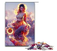 Puzzle per adulti da 1000 pezzi con motivo della dea del fuoco assemblaggio aiuta il cervello a esercitare i giocattoli avvincenti per coltivare la pazienza 75x50 cm