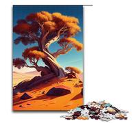 Puzzle per adulti da 1000 pezzi con motivo di alberi del deserto maestosi. Aiuta il cervello a esercitare i giocattoli avvincenti per coltivare la pazienza. 1000 pezzi.