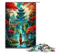 Puzzle per adulti da 1000 pezzi con motivo di un villaggio giapponese magico. Aiuta il cervello a esercitare i giocattoli avvincenti per coltivare la pazienza. 1000 pezzi (75x50 cm).