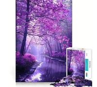 Puzzle per adulti da 1000 pezzi con motivo "Fiore di ciliegio in fiore",pezzi ben definiti,gioco di abilità mentale,gioco per il tempo libero,opera d'arte natalizia (38x26cm)