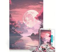 Puzzle per adulti da 1000 pezzi con motivo floreale di ciliegi in fiore, arte giapponese, gioco per famiglie, migliora la memoria, adatto come decorazione da scrivania 38x52cm