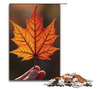 Puzzle per adulti da 1000 pezzi con motivo "Foresta d'acero nel tardo autunno". Aiuta il cervello a esercitare i giocattoli avvincenti per coltivare la pazienza. 1000 pezzi (38x26 cm).