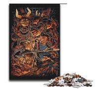 Puzzle per adulti da 1000 pezzi con motivo gigante del demone rosso, modello da assemblare, aiuta il cervello a esercitare i giocattoli che creano dipendenza e coltivano la pazienza, 1000 pezzi