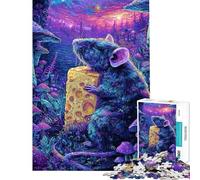 Puzzle per adulti da 1000 pezzi con motivo Topolino Formaggio e Foresta Fantastica ideale per adolescenti perfetto per passare il tempo durante le vacanze o come regalo di compleanno o Natale 38x52cm
