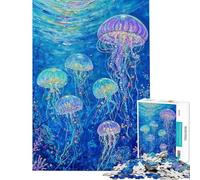 Puzzle per adulti da 1000 pezzi con motivo "Valzer delle meduse" ideale per adolescenti perfetto per passare il tempo durante le vacanze o come regalo di compleanno o di Natale 50x75cm