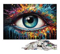 Puzzle per adulti da 1000 pezzi con occhi fantasy colorati e taglio di precisione ideale come regalo per tutta la famiglia 1000 pezzi (75x50 cm)