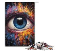 Puzzle per adulti da 1000 pezzi con occhi fantasy colorati regalo di compleanno per ragazzi dai 14 anni in su 1000 pezzi (38x26 cm)