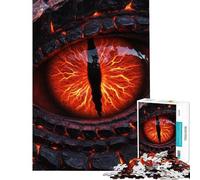 Puzzle per adulti da 1000 pezzi con occhio di drago primi piani giochi rilassanti regali impegnativi per amici e familiari (dimensioni 38x52cm)