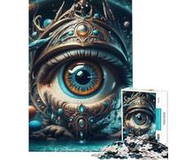 Puzzle per adulti da 1000 pezzi con occhio surreale e paesaggio Puzzle da 1000 pezzi per la decorazione della casa Regalo perfetto per amici e familiari (38x52cm)