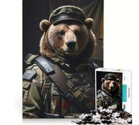 Puzzle per adulti da 1000 pezzi con orsi e soldatini Gioco divertente e pratico, ma anche spensierato e umoristico, adatto come decorazione da scrivania 50x75cm