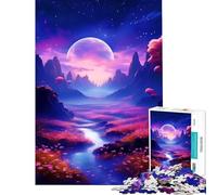 Puzzle per adulti da 1000 pezzi con paesaggi estetici e fiume Puzzle antistress da 1000 pezzi ideale per le vacanze in casa per passare il tempo in famiglia e per serate di gioco (38x26cm)