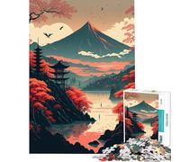 Puzzle per adulti da 1000 pezzi con paesaggi giapponesi gioco pratico e coinvolgente per coltivare la pazienza ideale come regalo di Babbo Natale segreto o per passare il tempo durante le vacanze