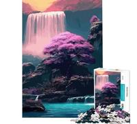 Puzzle per adulti da 1000 pezzi con paesaggi giapponesi vintage gioco educativo e stimolante ideale per il relax e il miglioramento della memoria perfetto come regalo di compleanno (38x52cm)