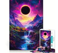 Puzzle per adulti da 1000 pezzi con paesaggio a buco nero e dettagli nitidi,gioco divertente per la concentrazione,momento di relax,regalo di Natale 50x75cm