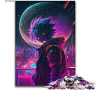 Puzzle per adulti da 1000 pezzi con paesaggio al neon, idea regalo per le feste da 1000 pezzi, opera d'arte umoristica, opera d'arte dettagliata, dimensioni 50x75cm