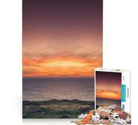 Puzzle per adulti da 1000 pezzi con paesaggio al tramonto sull'oceano gioco educativo decorazione per la casa ideale come regalo 50x75cm
