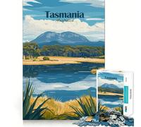 Puzzle per adulti da 1000 pezzi con paesaggio della Tasmania, bordi perfetti, divertente gioco di concentrazione mentale, gioco tranquillo, decorazione natalizia, regalo (50x75cm)