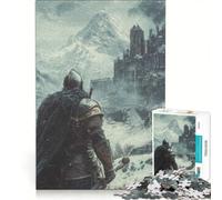 Puzzle per adulti da 1000 pezzi con paesaggio di castello medievale gioco divertente gara di velocità manuale collezione d'artista belle arti 50x75cm