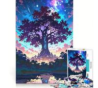 Puzzle per adulti da 1000 pezzi con paesaggio di un albero magico gioco educativo rilassante e stimolante per la mente ideale come regalo di compleanno o per occasioni speciali 38x52cm