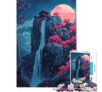 Puzzle per adulti da 1000 pezzi con paesaggio di un castello giapponese Gioco stimolante e rilassante ideale per attività in famiglia e come regalo di compleanno (dimensioni 75x50cm)