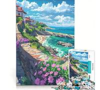 Puzzle per adulti da 1000 pezzi con paesaggio di una passeggiata al mare gioco impossibile migliora la memoria con pezzi a incastro di forma casuale 50x75cm