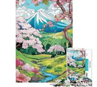 Puzzle per adulti da 1000 pezzi con paesaggio estivo giapponese Puzzle per ragazzi regalo di compleanno gioco stimolante e impegnativo 38x26cm