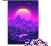 Puzzle per adulti da 1000 pezzi con paesaggio fantasy di Marte Puzzle in cartone, sviluppa la coordinazione occhio-mano, perfetto come regalo di compleanno 1000 pezzi(26x38cm)