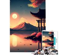 Puzzle per adulti da 1000 pezzi con paesaggio giapponese gioco intellettuale rilassante corsa di velocità manuale ottimo regalo per gli amanti dei giochi (dimensioni 38x26cm)