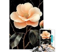 Puzzle per adulti da 1000 pezzi con paesaggio giapponese in fiore su sfondo nero Un gioco avvincente che stimola la pazienza l'analisi e la logica Regalo di compleanno (dimensioni 75x50cm)