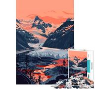Puzzle per adulti da 1000 pezzi con paesaggio glaciale dell'Alaska arte naturalistica gioco rilassante sfida per l'intelligenza giocattolo avvincente regalo di compleanno per divertimento in famiglia