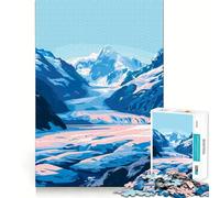 Puzzle per adulti da 1000 pezzi con paesaggio glaciale dell'Alaska,natura e arte,gioco di assemblaggio,divertente e stimolante per il relax,ideale per compleanni (50x75cm)