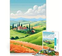 Puzzle per adulti da 1000 pezzi con paesaggio italiano,intagli lisci,gioco creativo per la mente,divertimento per il tempo libero,regalo di Natale rilassante (38x26cm)