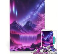 Puzzle per adulti da 1000 pezzi con paesaggio magico a cascata gioco rilassante ideale per passare il tempo durante le vacanze un regalo perfetto per gli appassionati di videogiochi 38x26cm